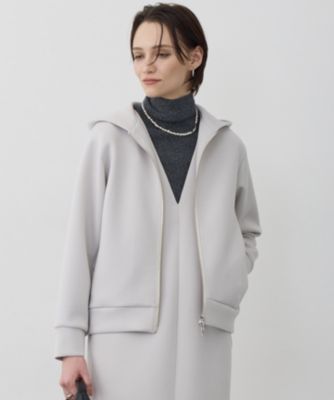 　【WEB限定カラーあり】ソフトダンボール ジップアップパーカー