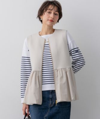 23区 S(ニジュウサンク エス)のコットンダンボール ペプラム ジレ