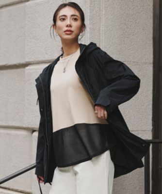 ICB L(アイシービー エル)のテントライン フーデットコート通販