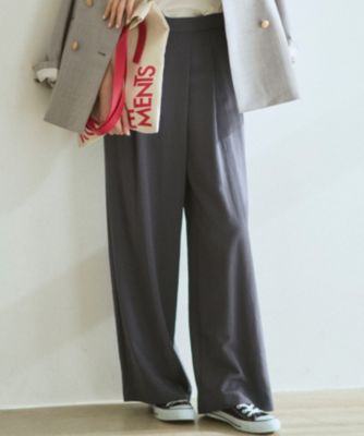 23区(ニジュウサンク)のドレープツイル アシンメトリー ワイド パンツ