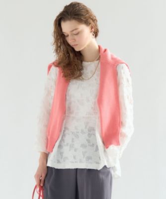 23区 L(ニジュウサンク エル)のボタニカル カットジャガード ペプラム