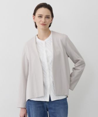 ICB(アイシービー)のナイロンストレッチポンチ ノーカラージャケット