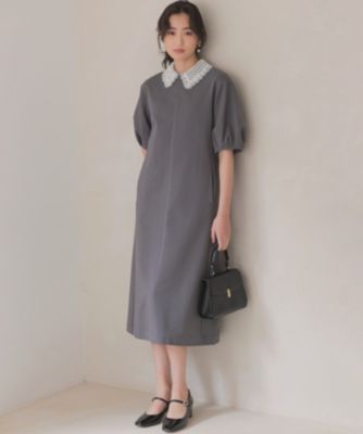 組曲(クミキョク)の【先行予約・2WAY】レース襟フレンチテリー