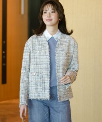 23区(ニジュウサンク)のGIOLICAツイード ジャケット通販 | 集英社HAPPY