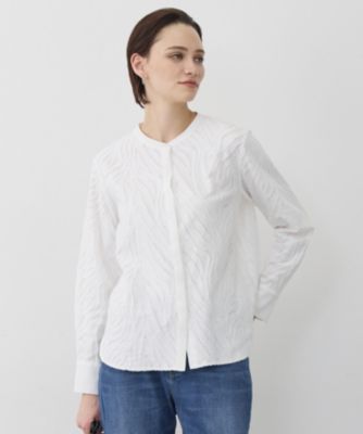 トップス I.c.y ICB(アイシービー)のカットジャガードジャージー デザイントップス通販