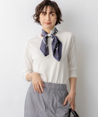 　プレミアムビオコットン クルーネック ニット