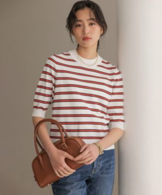 組曲(クミキョク)のマイラックカラー 6分袖 ニット通販 | 集英社HAPPY