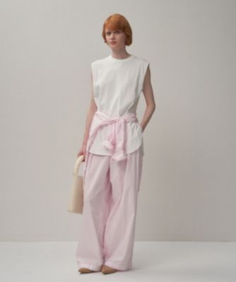 ATON(エイトン)のDRY COTTON JERSEY | ラウンドヘムタンクトップ通販