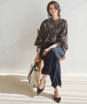 23区(ニジュウサンク)の【SLOW/一部店舗限定】ガーメントツイル ワイド