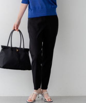 　【CanCam掲載】リネンレーヨンストレッチ テーパード パンツ