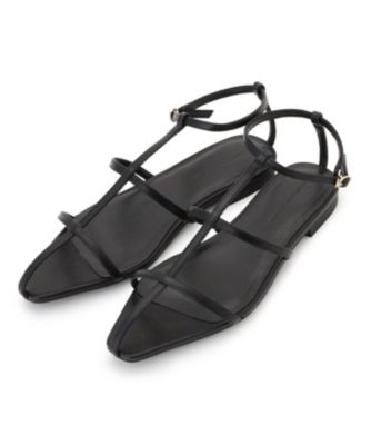 【見上愛さん着用】ポインテッド Tストラップ サンダル