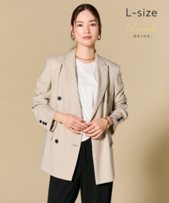 BEIGE,(ベイジ)の【L-size】CAROLE / リネンライク ダブル BEIGE,(ベイジ)の【L-size】CAROLE / リネンライク ダブル