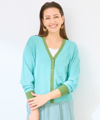 自由区(ジユウク)の【カタログ掲載】カラーブロック カーディガン通販
