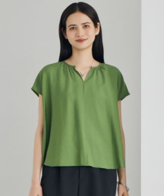 　【カタログ掲載・人気素材・新型登場・セットアップ対応】エアリーツイルプルオーバー ブラウス