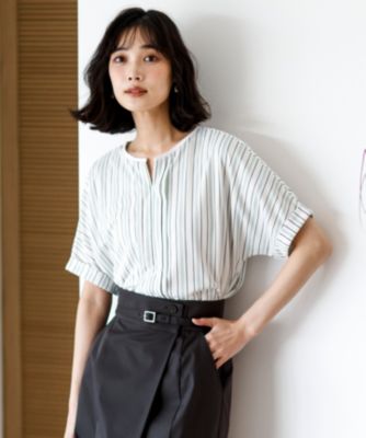 ANY SIS(エニィスィス)のジョーゼットフロントタック プルオーバー通販