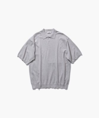 ほぼ新品 エイトン ATON コットン ニット 春に着たい大人のグレー ATON | エイトン | ニット