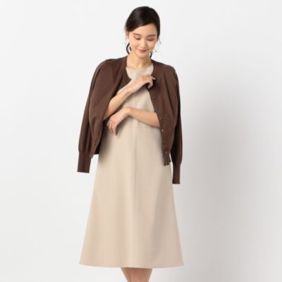 Nolley S Sophi ノーリーズソフィー のニットジョーゼットワンピース通販 Shop Marisol ショップマリソル