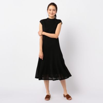 Nolley S ノーリーズ の柄編みニット裏地付きワンピース通販 Leeマルシェ