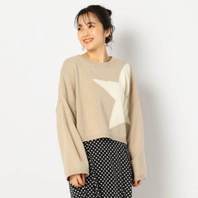 Rie Miller リエミラー の星インターシャプルオーバーニット通販 集英社happy Plus Store