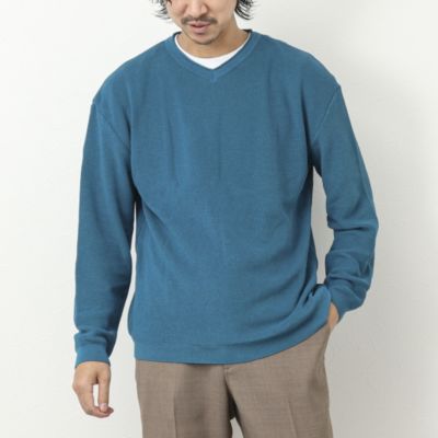 NOLLEY’S goodman 《2点セット》片畦 浅Vロールネックニット Tシャツ付き