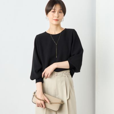定価2.8万 アドーア ライトジョーゼット ドルマンスリーブ ブラウス 
