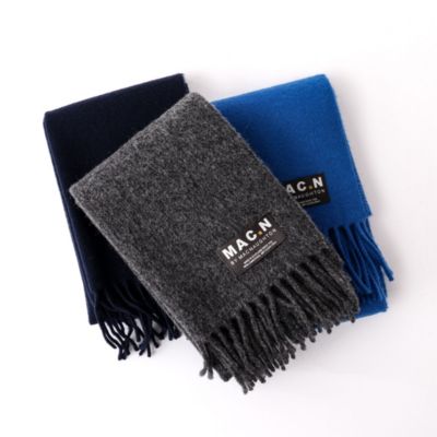 集英社HAPPY PLUS STORENOLLEY’S goodman（ノーリーズグッドマン）/【MAC.N/マックエヌ】Lambswool Scarf Plain 30