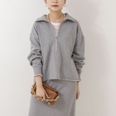 NOLLEY'S(ノーリーズ)の《セットアップ対応》裏毛ハーフジップ