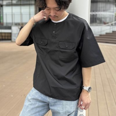 集英社HAPPY PLUS STORENOLLEY’S goodman（ノーリーズグッドマン）/【TAION/タイオン】ノンダウン ミリタリー ヘンリーネックカットソー 25SS