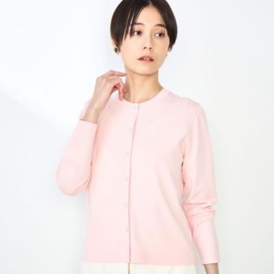 集英社HAPPY PLUS STORENOLLEY’S sophi（ノーリーズソフィー）/《アンサンブル対応》《手洗い可能》マルチファンクションクルーネックカーディガン