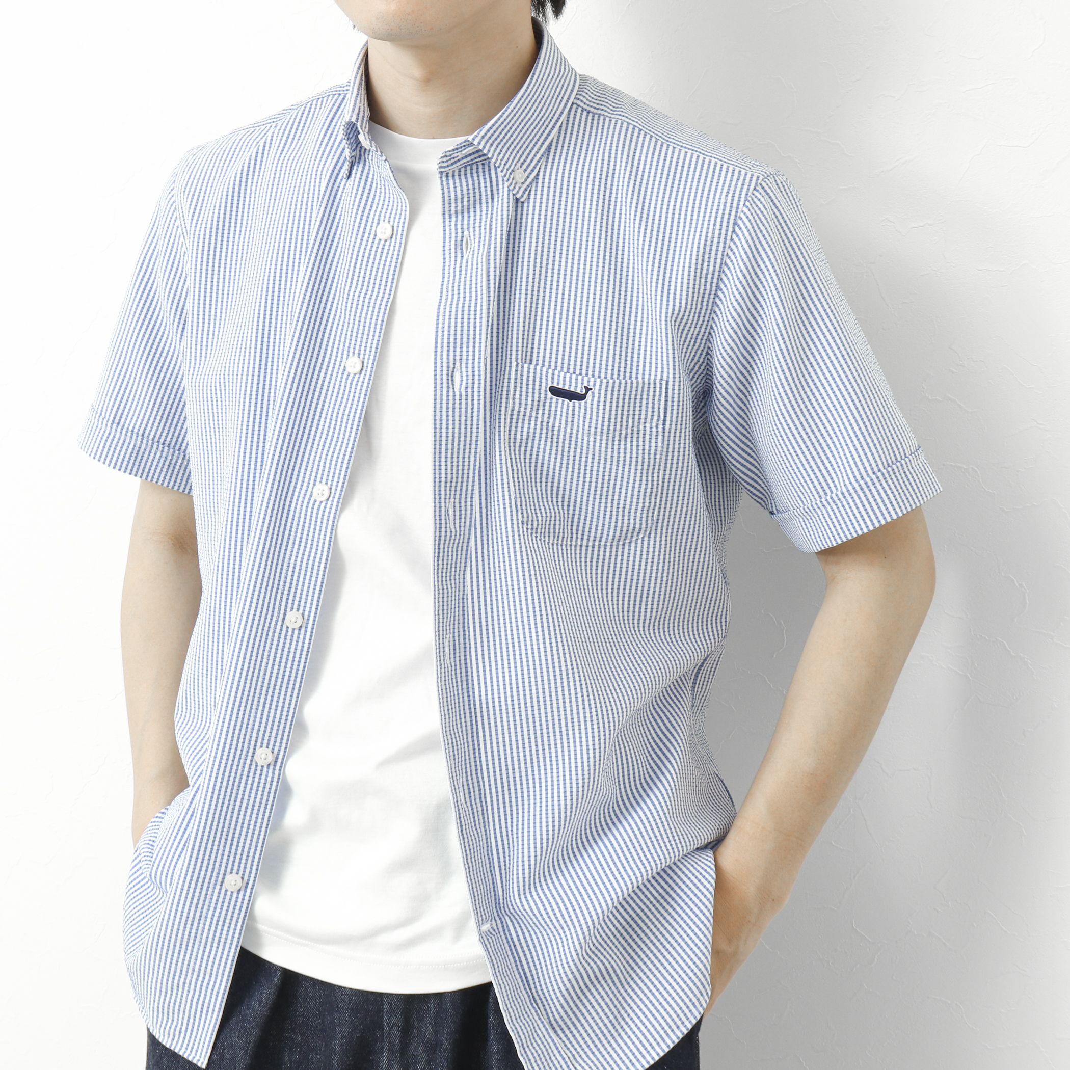 NOLLEY’S goodman(ノーリーズグッドマン)/【PrimeFlex DotAir】《吸水速乾》ストレッチ クジラ BD S/S 25SS