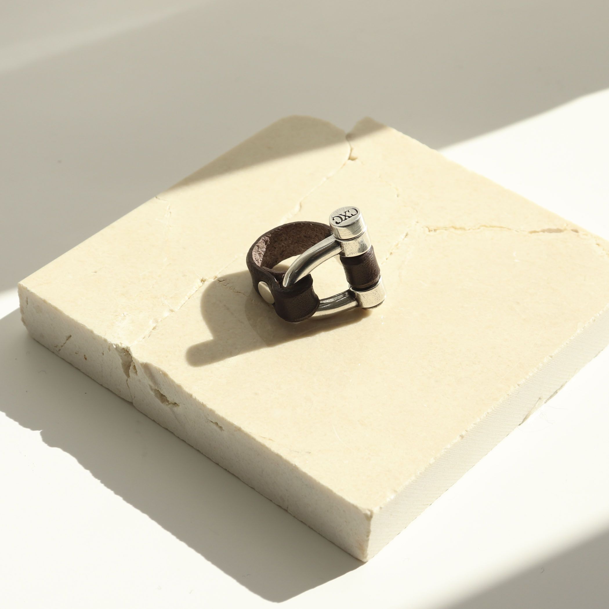 NOLLEY’S(ノーリーズ)/【CXC /シーエックスシー】leather combi ringレザーコンビリング