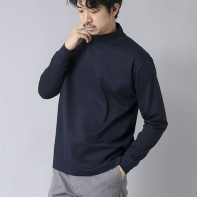 集英社HAPPY PLUS STORENOLLEY’S goodman（ノーリーズグッドマン）/【ACTIVE SECT】《限定展開》ハイゲージスムース モックネックロンT 25SS