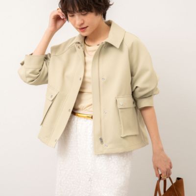 集英社HAPPY PLUS STORENOLLEY’S sophi（ノーリーズソフィー）/中空チノトラペーズブルゾン