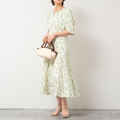 集英社HAPPY PLUS STORENOLLEY’S sophi（ノーリーズソフィー）/ミモザプリントチューリップスリーブワンピース