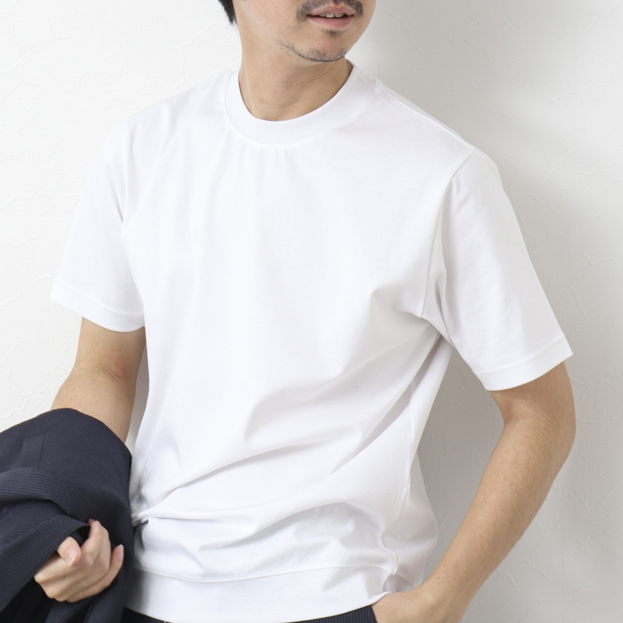 NOLLEY’S goodman(ノーリーズグッドマン)/《ビジカジ対応》シルケットスムースドレスTシャツ 25SS