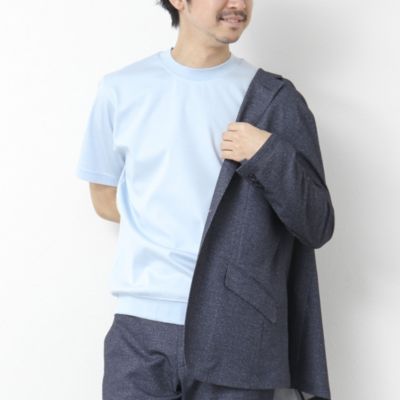 集英社HAPPY PLUS STORENOLLEY’S goodman（ノーリーズグッドマン）/《ビジカジ対応》シルケットスムースドレスTシャツ 25SS