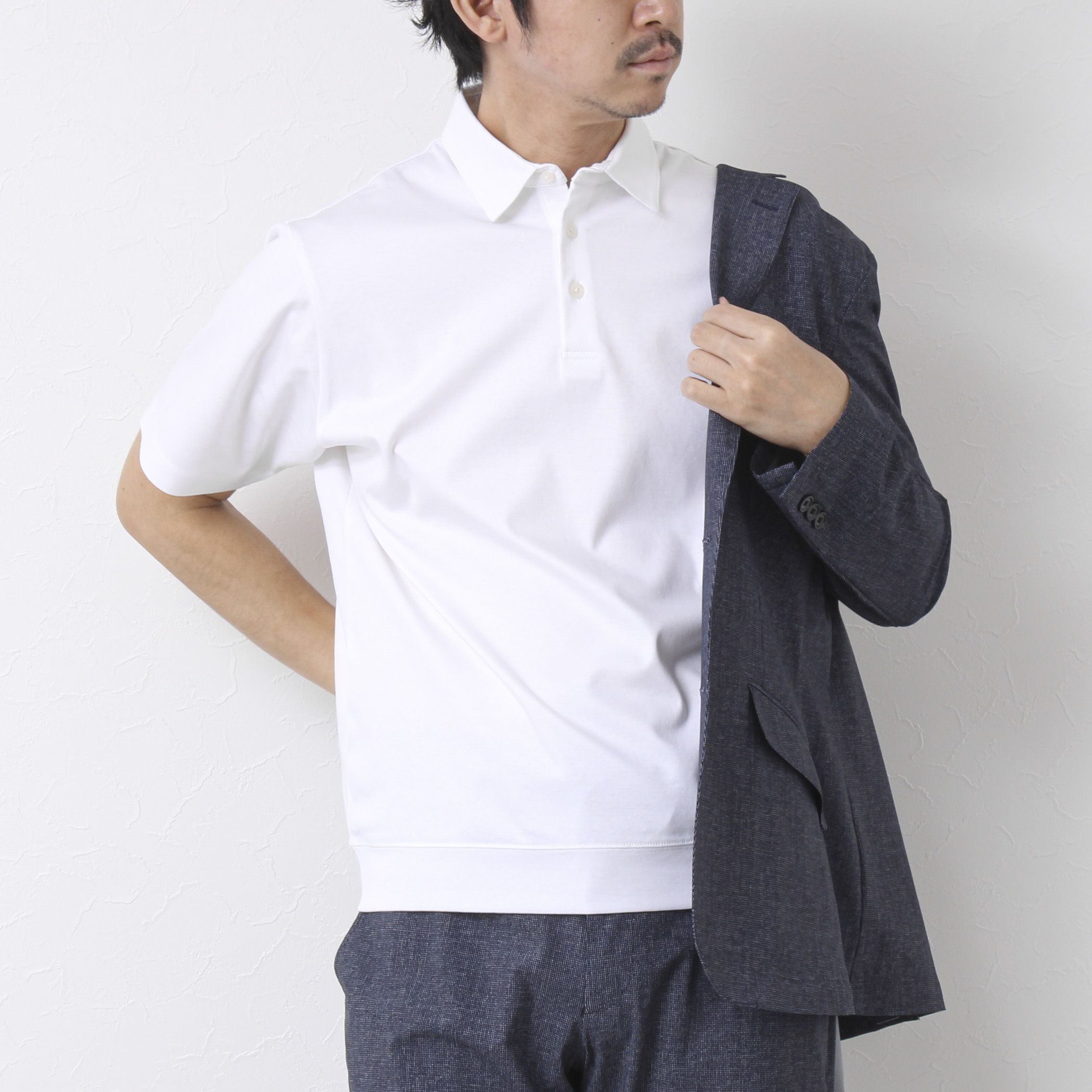 NOLLEY’S goodman(ノーリーズグッドマン)/《ビジカジ対応》シルケットスムース ドレスポロ 25SS