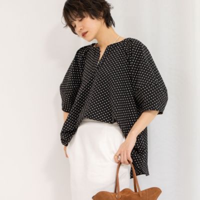 最終値下げ NOLLEY'S ノーリーズ サッカードット5分袖タックブラウス NOLLEY'S(ノーリーズ)のサッカードット5分袖タックブラウス通販