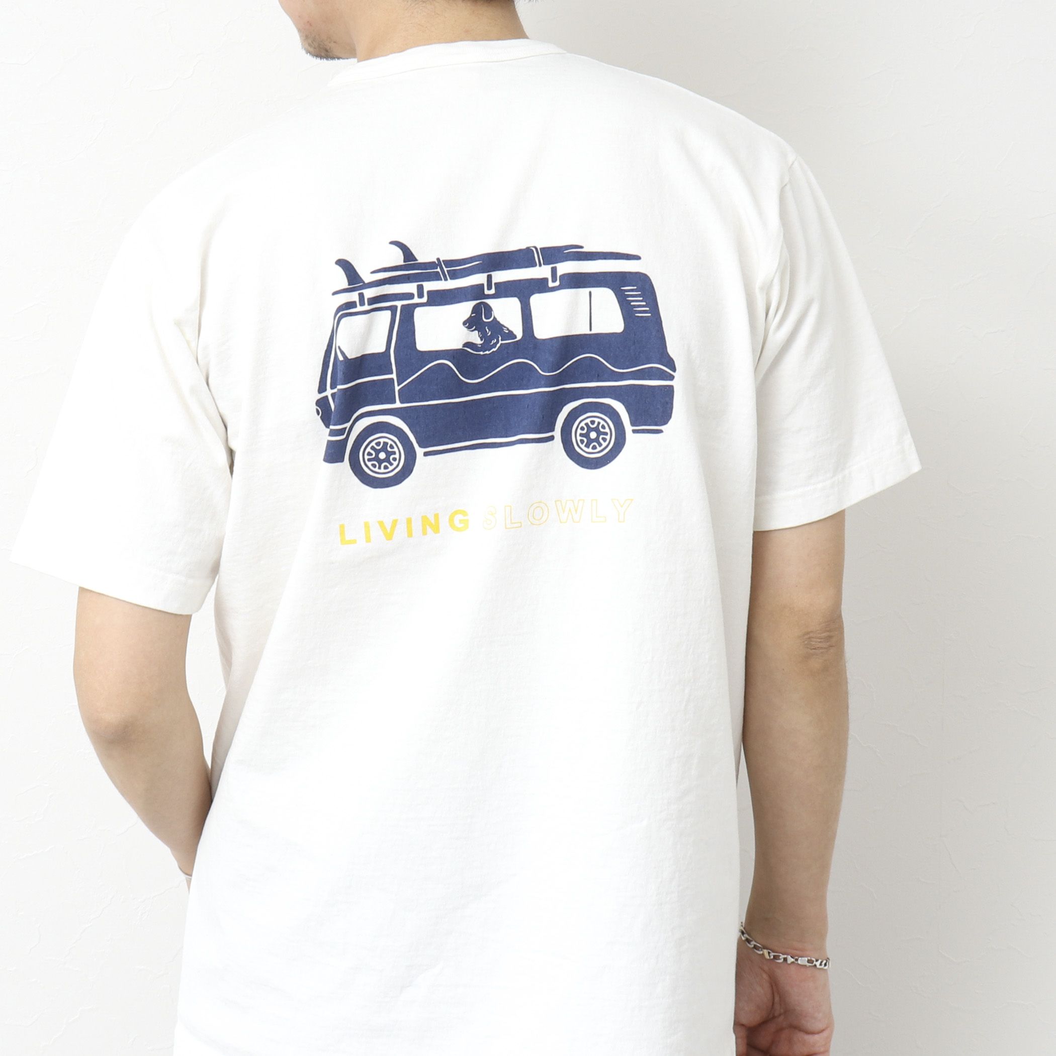 NOLLEY’S goodman(ノーリーズグッドマン)/【STONEWOLD】SLOWLY WAGON バックプリントTシャツ 25SS