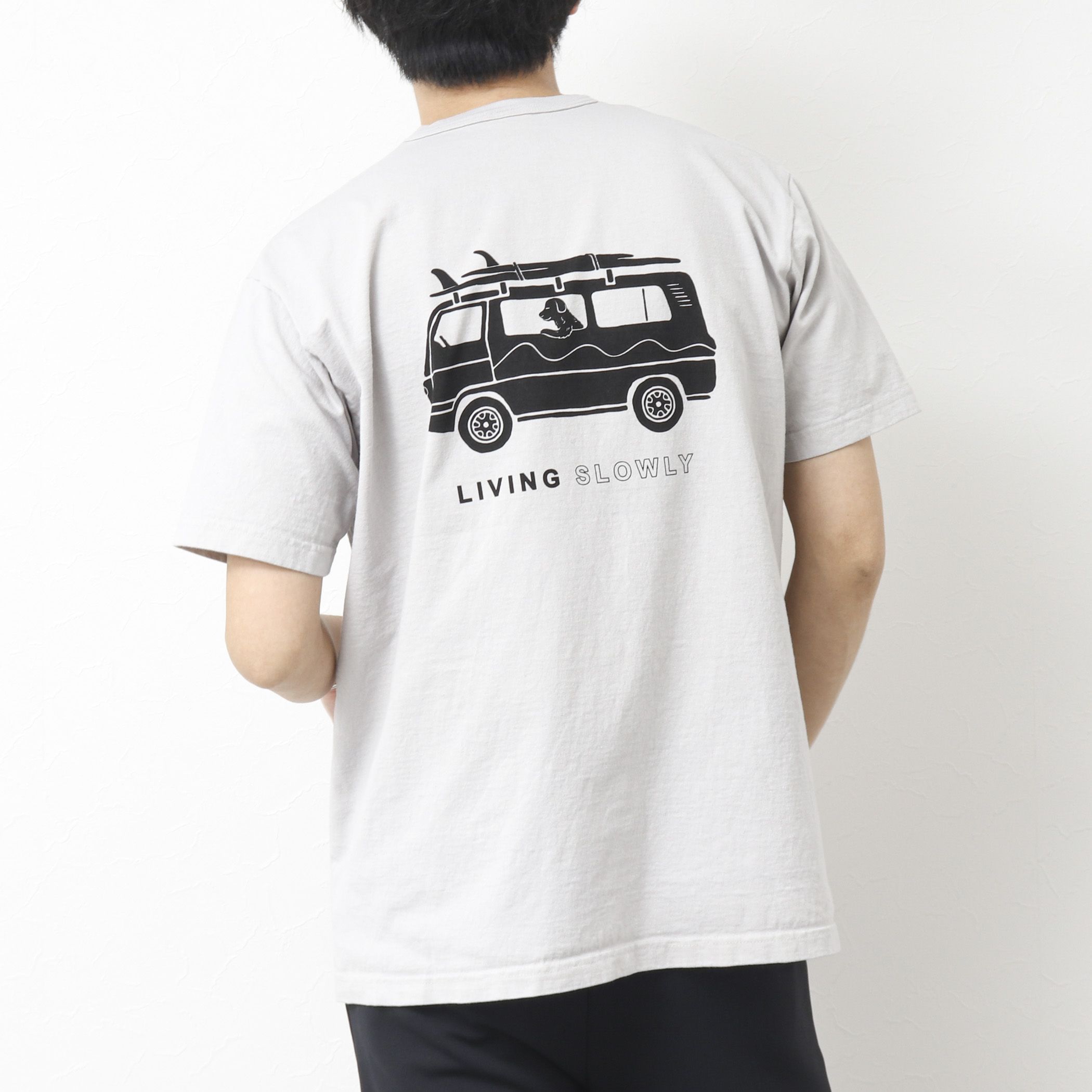 NOLLEY’S goodman(ノーリーズグッドマン)/【STONEWOLD】SLOWLY WAGON バックプリントTシャツ 25SS