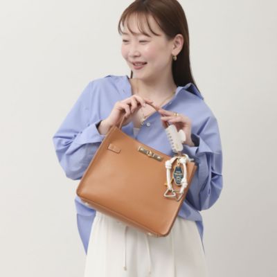 ノーリーズ NOLLEY’S 守屋さん別注 ひねり金具付きワンハンドルバッグ NOLLEY'S(ノーリーズ)のひねり金具付きワンハンドルバッグ【WEB
