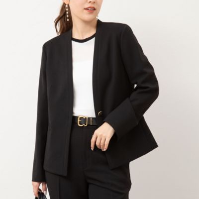 ノーリーズ ソフィ セットアップスーツ NOLLEY'S Sophi ジャケット ノーカラージャケット
