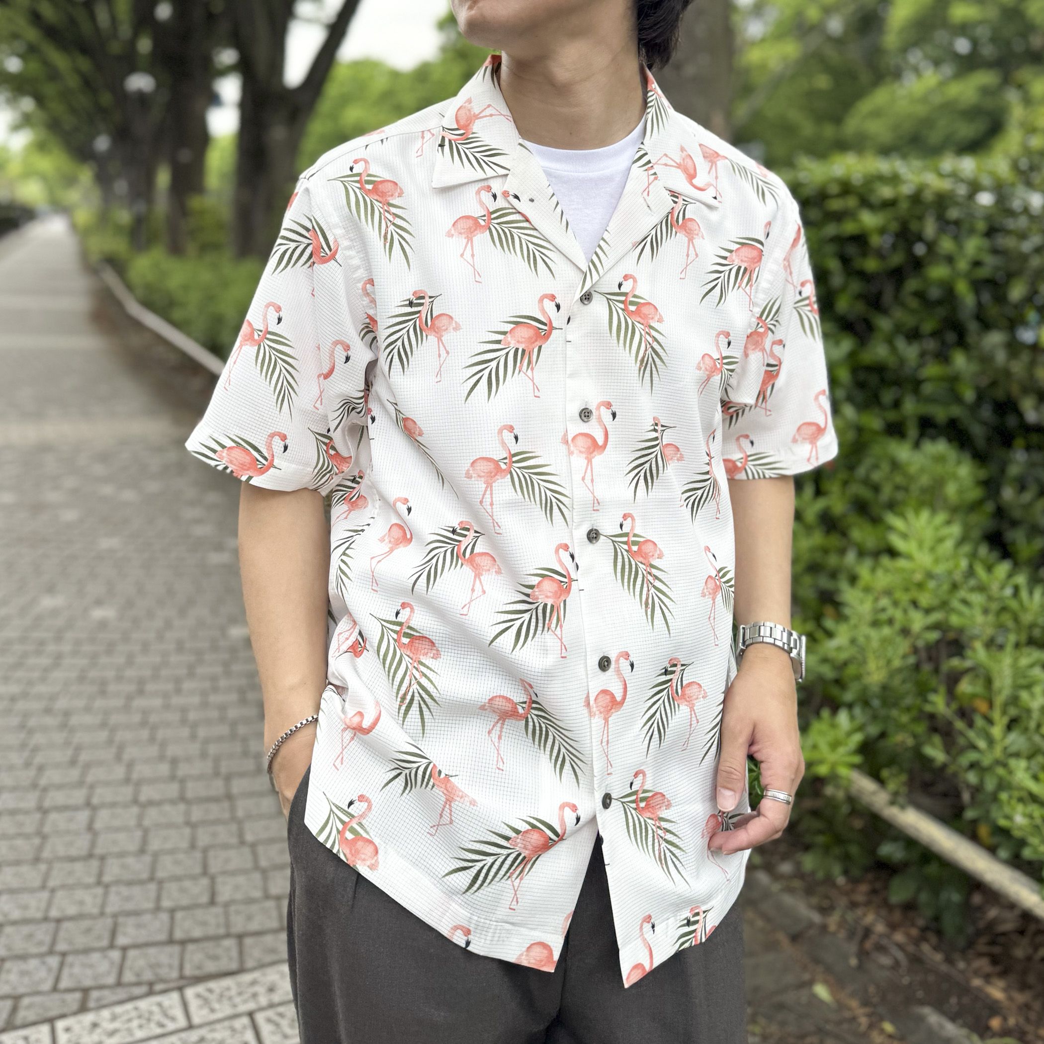 NOLLEY’S goodman(ノーリーズグッドマン)/【DotAir/ドットエア】《吸水速乾》総柄シャツ 25SS