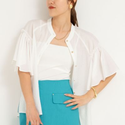 新品　NOLLEY'S　フレアカットソー NOLLEY'S ブラウス シャツ 「セットアップ対応」ウォッシャブル