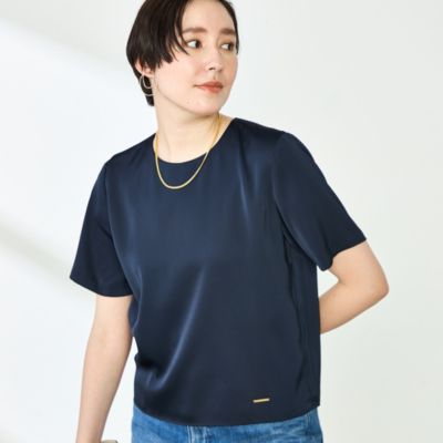 グランド牧場 セレクトセール NOLLEY'S(ノーリーズ)のオトナサテン半袖Tブラウス通販 集英社 | トップス