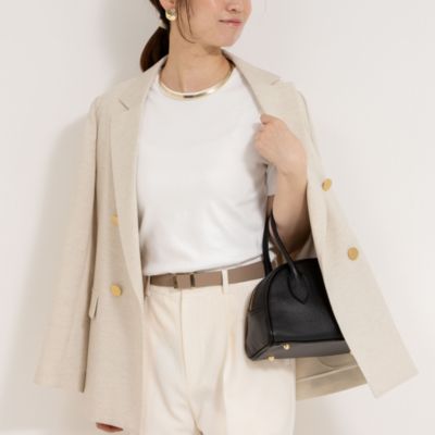 集英社HAPPY PLUS STORENOLLEY’S（ノーリーズ）/◇【WEB限定】コンパクトベアテレコクルーネック半袖Tシャツ