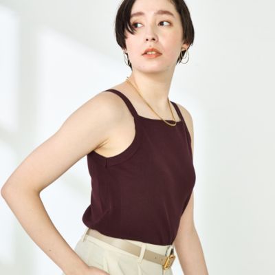 集英社HAPPY PLUS STORENOLLEY’S（ノーリーズ）/《手洗い可能》総針オトナタンクトップ
