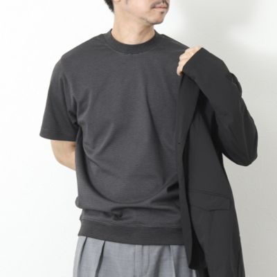 集英社HAPPY PLUS STORENOLLEY’S goodman（ノーリーズグッドマン）/《ビジカジ対応》セミシルケットスムース ボーダードレスTシャツ 25SS