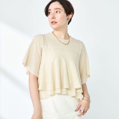 最新作売れ筋が満載 NOLLEY'S sophi(ノーリーズソフィー)のシアーティアードプル トップス