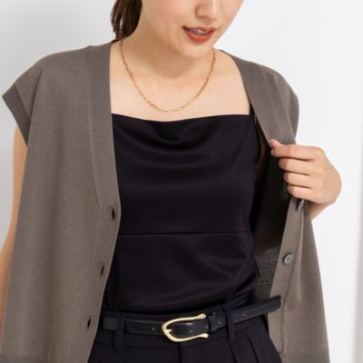 　アジャスター付サテンスムースキャミ